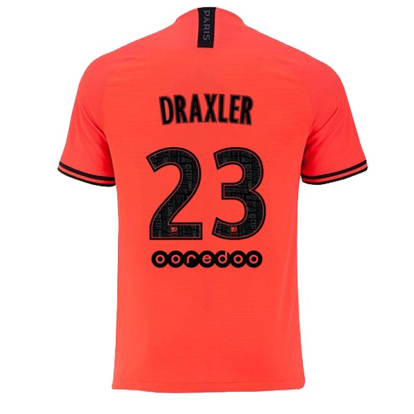 JORDAN Trikot Paris Saint Germain NO.23 Draxler Auswarts 2019-20 Orange Fussballtrikots Günstig
